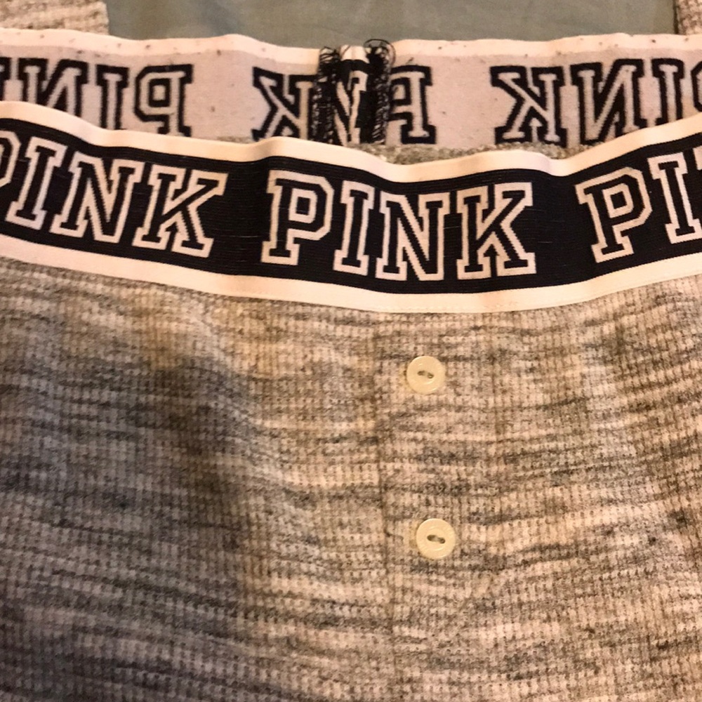 Vintage Y2K Pink waffle knit leggings - Picture 4 of 5